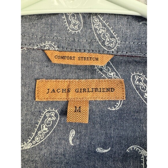 Jachs Girlfriend Women's Red Plaid Long Sleeve Pearl Snap Button Down Shirt M - Picture 7 of 11